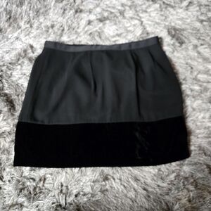 Banana Republic Two-Tone Black Mini Skirt